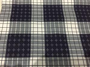 Kain Katun Stretch Motif Kotak R01-5578